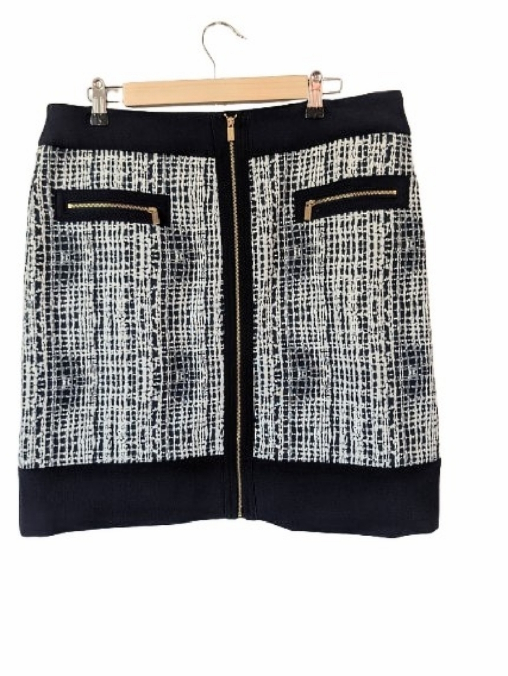 NWT Jones New York Navy White Combo Skirt Size 12